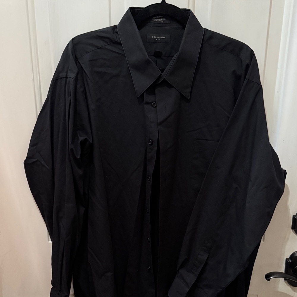 Covington Elegant Black Men's Dress Shirt